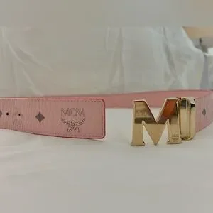 MCM | Accessories | Mcm Womens Reversible Belt In Powder 